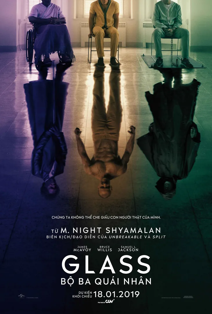 Dàn sao kì cựu góp mặt trong Glass - Bộ ba quái nhân - Ảnh 1. Dàn sao kì cựu góp mặt trong Glass - Bộ ba quái nhân - Ảnh 1.