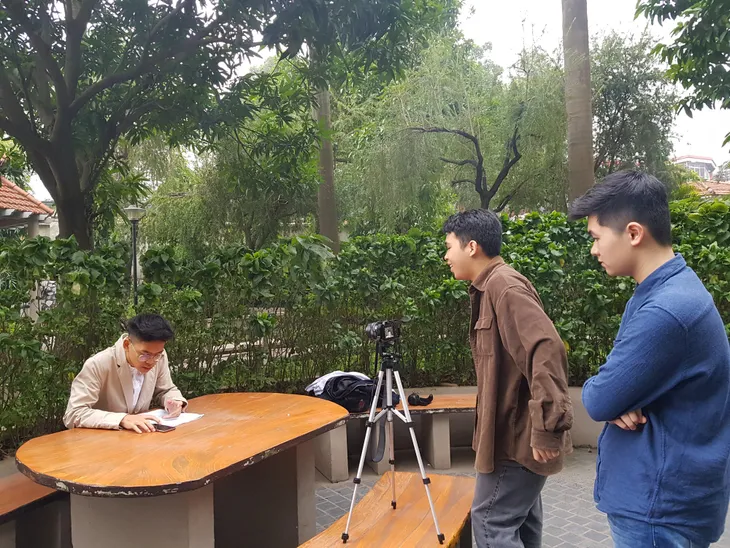 Học sinh hào hứng thực hiện phim ngắn phòng chống tác hại thuốc lá - Ảnh 2. Học sinh hào hứng thực hiện phim ngắn phòng chống tác hại thuốc lá - Ảnh 2.