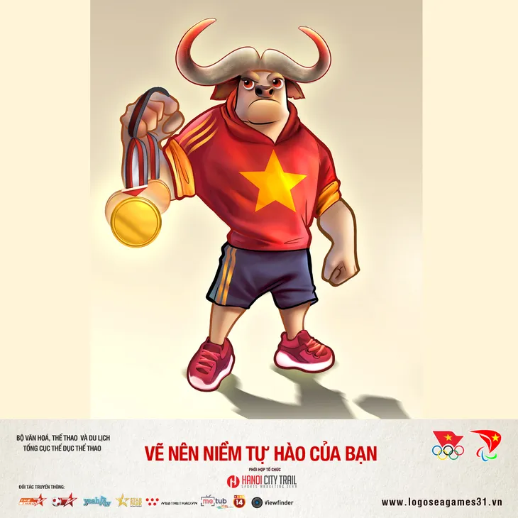 Chú chó Vàng được bầu chọn là bài thi linh vật SEA Games 31 được yêu thích nhất - Ảnh 9. Chú chó Vàng được bầu chọn là bài thi linh vật SEA Games 31 được yêu thích nhất - Ảnh 9.