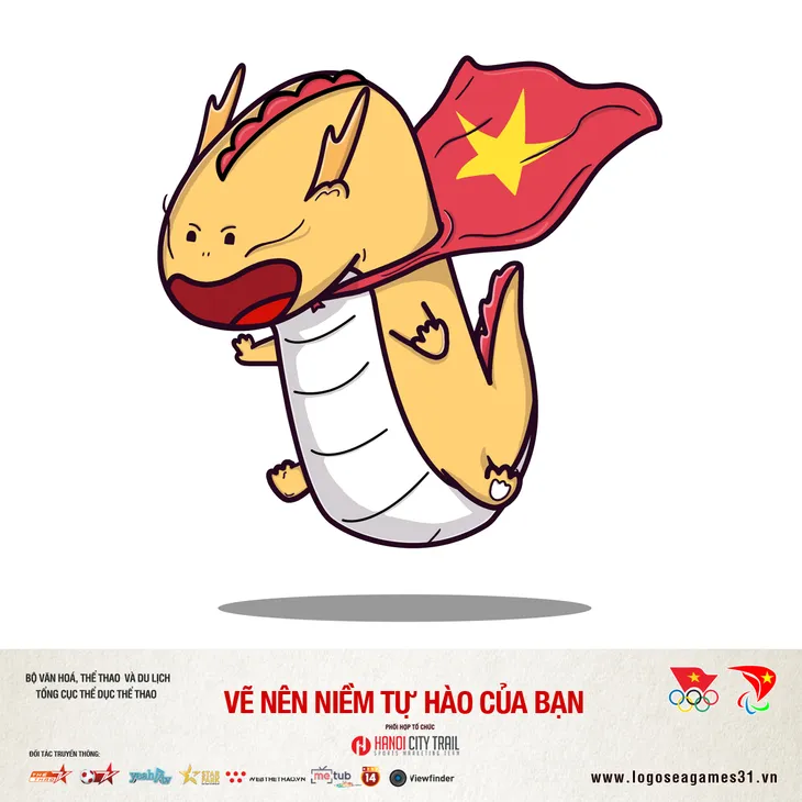 Chú chó Vàng được bầu chọn là bài thi linh vật SEA Games 31 được yêu thích nhất - Ảnh 4. Chú chó Vàng được bầu chọn là bài thi linh vật SEA Games 31 được yêu thích nhất - Ảnh 4.