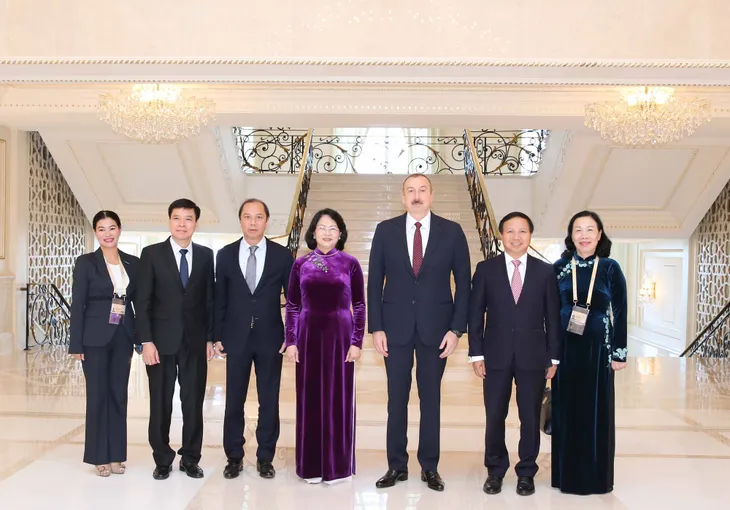 Phó Chủ tịch nước Đặng Thị Ngọc Thịnh hội kiến Tổng thống Azerbaijan Ilham Aliyev - Ảnh 2. Phó Chủ tịch nước Đặng Thị Ngọc Thịnh hội kiến Tổng thống Azerbaijan Ilham Aliyev - Ảnh 2.