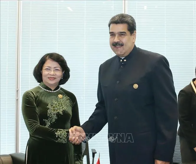 Phó Chủ tịch nước gặp lãnh đạo Venezuela, Triều Tiên và Nghị viện Liên minh châu Phi - Ảnh 1. Phó Chủ tịch nước gặp lãnh đạo Venezuela, Triều Tiên và Nghị viện Liên minh châu Phi - Ảnh 1.
