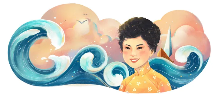 Thuyền và Biển cùng thi sĩ Xuân Quỳnh lên trang chủ Google tiếng Việt - Ảnh 1.