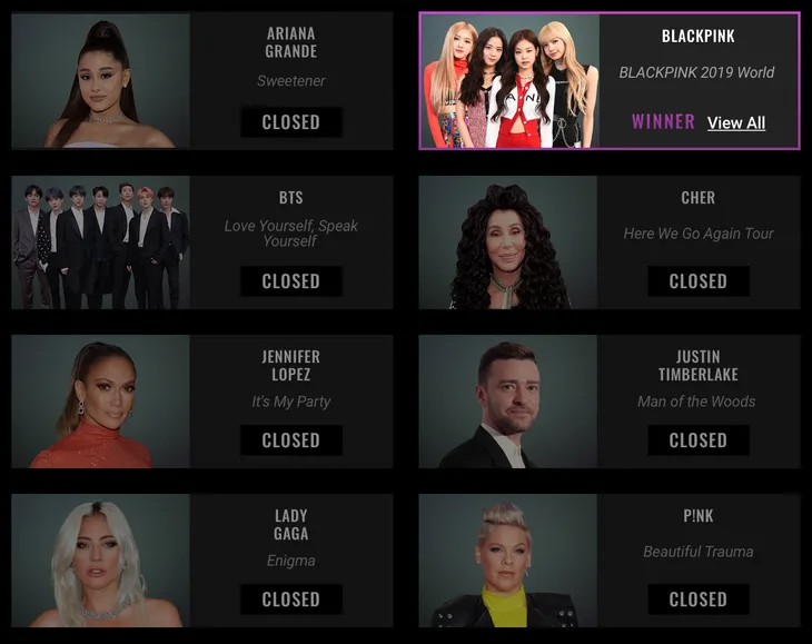 BlackPink bất ngờ thắng lớn tại People’s Choice Awards 2019 - Ảnh 3. BlackPink bất ngờ thắng lớn tại People’s Choice Awards 2019 - Ảnh 3.