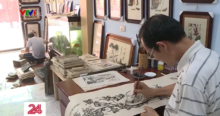 Khó khăn trong bảo tồn nghề tranh Ðông Hồ - Ảnh 3. Khó khăn trong bảo tồn nghề tranh Ðông Hồ - Ảnh 3.