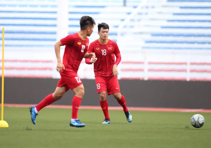 SEA Games 30: U22 Việt Nam tập luyện ngay sau trận thắng 6-1 trước U22 Lào - Ảnh 8. SEA Games 30: U22 Việt Nam tập luyện ngay sau trận thắng 6-1 trước U22 Lào - Ảnh 8.