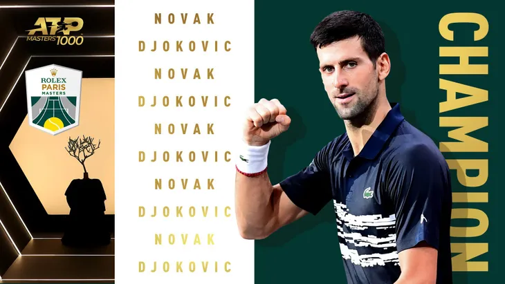 Thắng dễ Shapovalov, Djokovic lên ngôi vô địch Paris Masters 2019 - Ảnh 3. Thắng dễ Shapovalov, Djokovic lên ngôi vô địch Paris Masters 2019 - Ảnh 3.