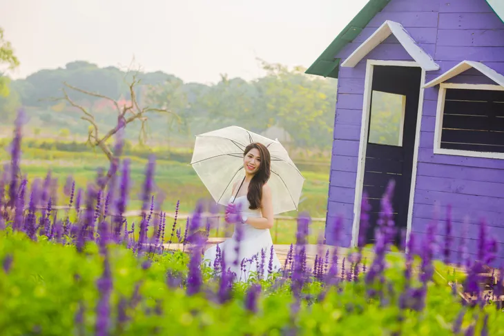Sau cúc họa mi, giới trẻ lại “sống ảo” với cánh đồng hoa tím mộng mơ - Ảnh 8. Sau cúc họa mi, giới trẻ lại “sống ảo” với cánh đồng hoa tím mộng mơ - Ảnh 8.