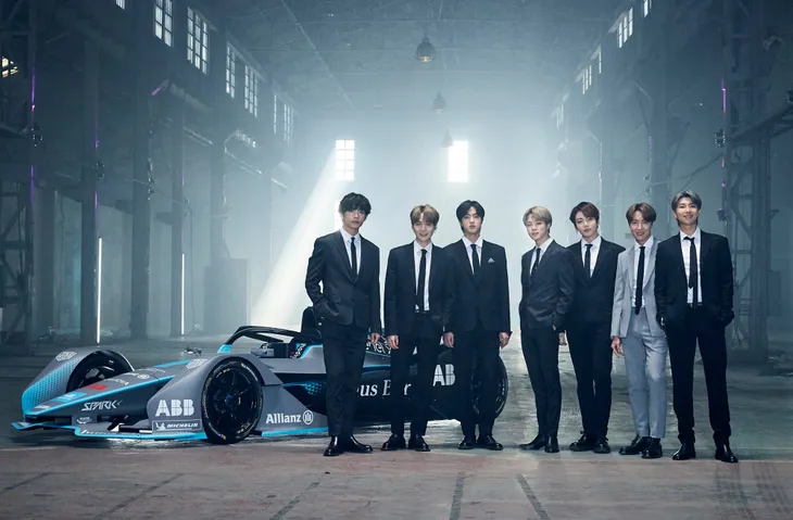 BTS được chọn làm gương mặt đại diện cho Formula E Racing Championship - Ảnh 1. BTS được chọn làm gương mặt đại diện cho Formula E Racing Championship - Ảnh 1.