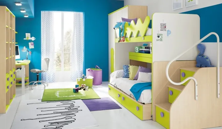 Trang trí phòng ngủ độc đáo cho trẻ bằng sự kết hợp màu sắc - Ảnh 2. Trang trí phòng ngủ độc đáo cho trẻ bằng sự kết hợp màu sắc - Ảnh 2.