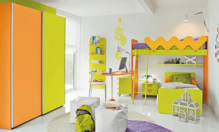 Trang trí phòng ngủ độc đáo cho trẻ bằng sự kết hợp màu sắc - Ảnh 8. Trang trí phòng ngủ độc đáo cho trẻ bằng sự kết hợp màu sắc - Ảnh 8.