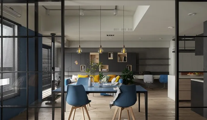 Căn hộ 60m2 với điểm nhấn màu xanh dương tuyệt đẹp - Ảnh 4.