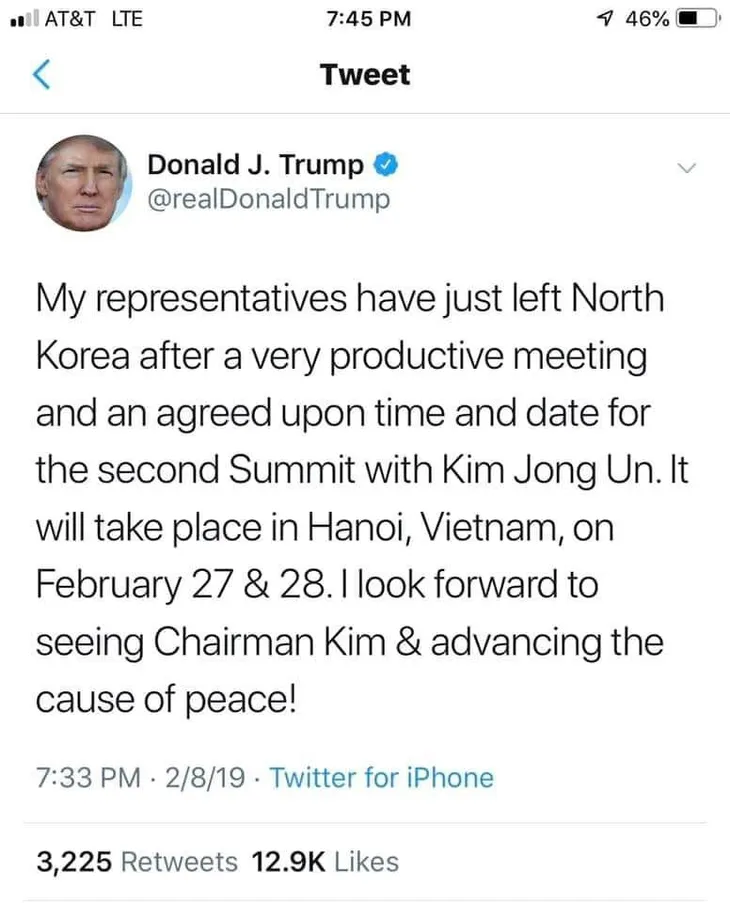Hội nghị thượng đỉnh Mỹ - Triều lần 2 diễn ra tại Hà Nội - Ảnh 1. Hội nghị thượng đỉnh Mỹ - Triều lần 2 diễn ra tại Hà Nội - Ảnh 1.