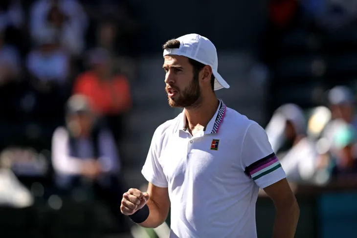 Indian Wells 2019: Thắng nhọc Khachanov, Nadal tạo nên trận bán kết trong mơ với Federer - Ảnh 2. Indian Wells 2019: Thắng nhọc Khachanov, Nadal tạo nên trận bán kết trong mơ với Federer - Ảnh 2.