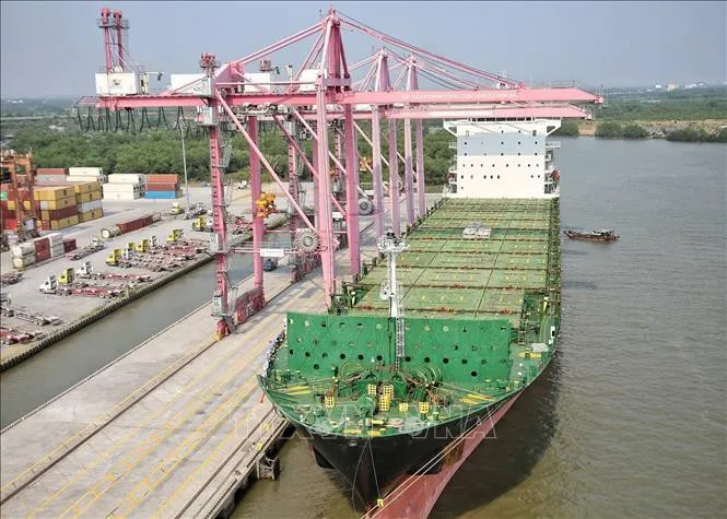 Đón tàu hàng 40.000 tấn cập cảng TP.HCM - Ảnh 1. Đón tàu hàng 40.000 tấn cập cảng TP.HCM - Ảnh 1.