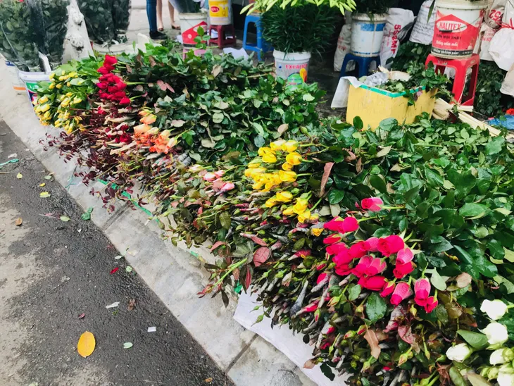 Nhộn nhịp thị trường hoa tươi cận ngày 8/3 - Ảnh 4. Nhộn nhịp thị trường hoa tươi cận ngày 8/3 - Ảnh 4.