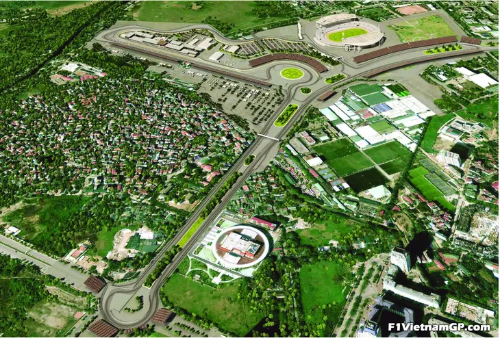 Phối cảnh 3D của đường đua công thức 1 Việt Nam Grand Prix - Ảnh 1. Phối cảnh 3D của đường đua công thức 1 Việt Nam Grand Prix - Ảnh 1.