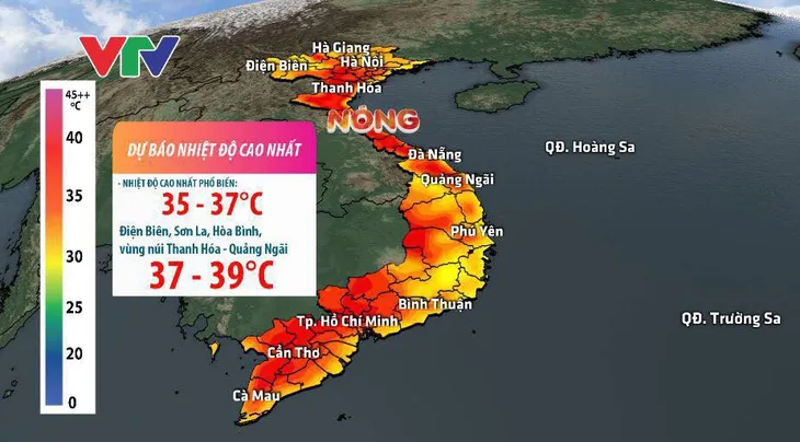 Hôm nay, nắng nóng mở rộng ra khu vực Bắc Bộ, có nơi trên 39 độ C - Ảnh 1. Hôm nay, nắng nóng mở rộng ra khu vực Bắc Bộ, có nơi trên 39 độ C - Ảnh 1.