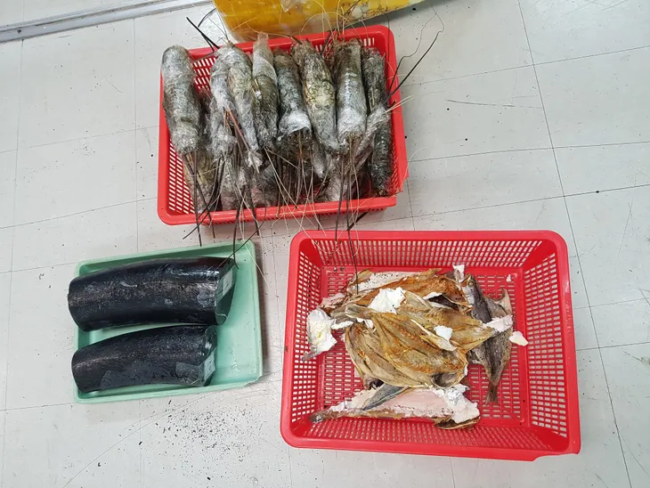 Ngà voi đội lốt tôm hùm qua đường hàng không - Ảnh 1. Ngà voi đội lốt tôm hùm qua đường hàng không - Ảnh 1.