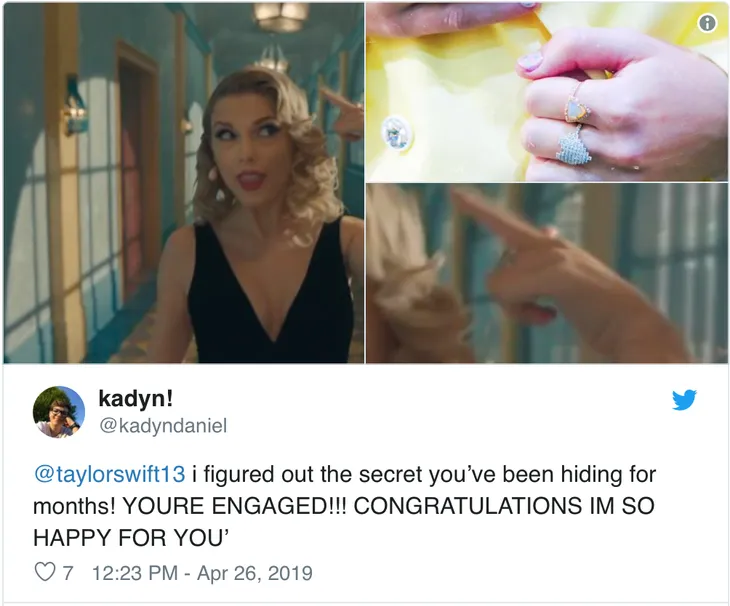 Fan đoán già đoán non rằng Taylor Swift đã đính hôn - Ảnh 2. Fan đoán già đoán non rằng Taylor Swift đã đính hôn - Ảnh 2.
