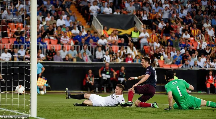 ẢNH: Arsenal thắng thuyết phục Valencia để giành quyền vào chung kết Europa League - Ảnh 3. ẢNH: Arsenal thắng thuyết phục Valencia để giành quyền vào chung kết Europa League - Ảnh 3.