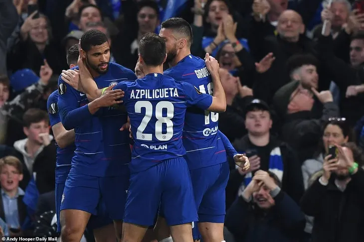 ẢNH: Chelsea nghẹt thở vượt qua Frankfurt, tiến vào chung kết Europa League - Ảnh 6. ẢNH: Chelsea nghẹt thở vượt qua Frankfurt, tiến vào chung kết Europa League - Ảnh 6.