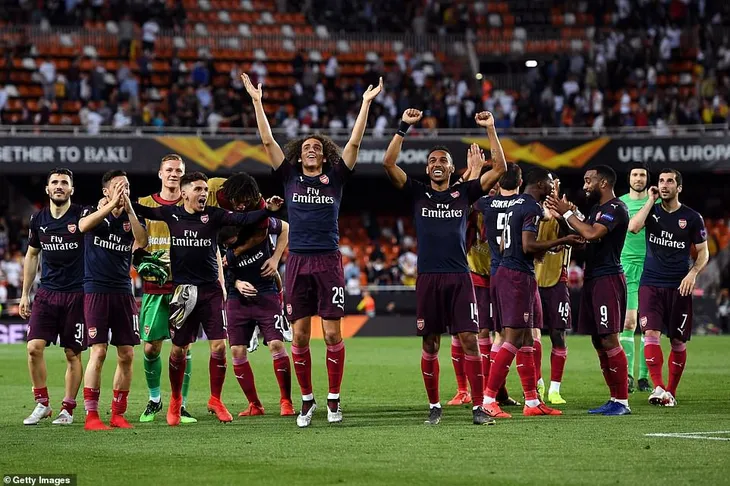 ẢNH: Arsenal thắng thuyết phục Valencia để giành quyền vào chung kết Europa League - Ảnh 14. ẢNH: Arsenal thắng thuyết phục Valencia để giành quyền vào chung kết Europa League - Ảnh 14.