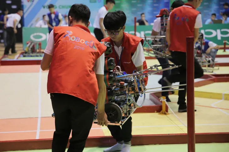 VCK Robocon Việt Nam 2019: Nghẹt thở đến những giây cuối cùng - Ảnh 41. VCK Robocon Việt Nam 2019: Nghẹt thở đến những giây cuối cùng - Ảnh 41.