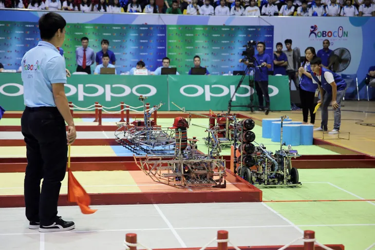 VCK Robocon Việt Nam 2019: Nghẹt thở đến những giây cuối cùng - Ảnh 43. VCK Robocon Việt Nam 2019: Nghẹt thở đến những giây cuối cùng - Ảnh 43.