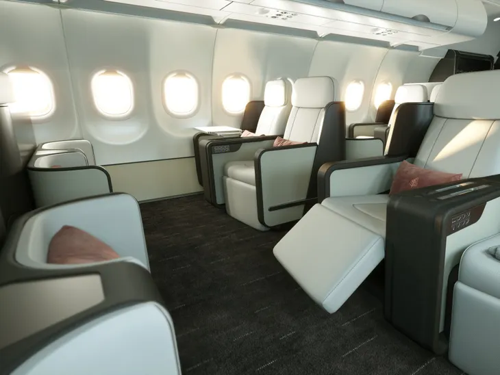 Hé lộ hình ảnh sang chảnh bên trong máy bay Airbus của Four Seasons - Ảnh 1. Hé lộ hình ảnh sang chảnh bên trong máy bay Airbus của Four Seasons - Ảnh 1.