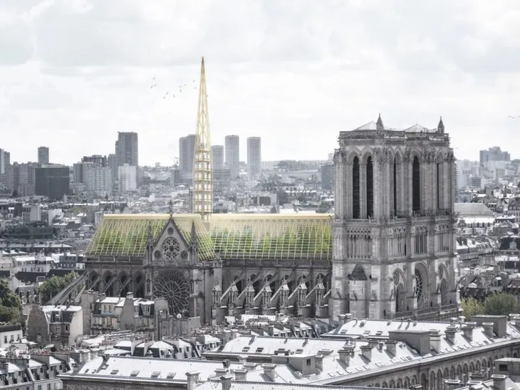 Chiêm ngưỡng 12 thiết kế đang được lựa chọn để tái thiết nhà thờ Đức Bà Paris - Ảnh 3. Chiêm ngưỡng 12 thiết kế đang được lựa chọn để tái thiết nhà thờ Đức Bà Paris - Ảnh 3.