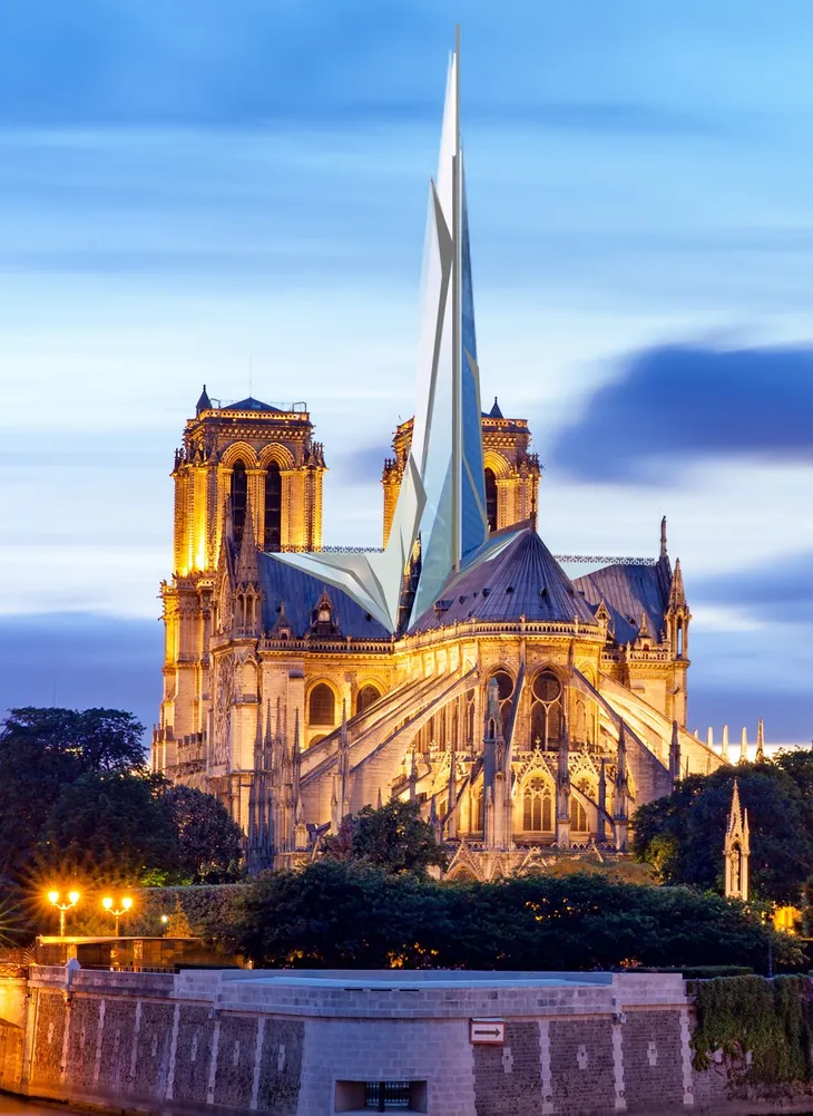 Chiêm ngưỡng 12 thiết kế đang được lựa chọn để tái thiết nhà thờ Đức Bà Paris - Ảnh 6. Chiêm ngưỡng 12 thiết kế đang được lựa chọn để tái thiết nhà thờ Đức Bà Paris - Ảnh 6.