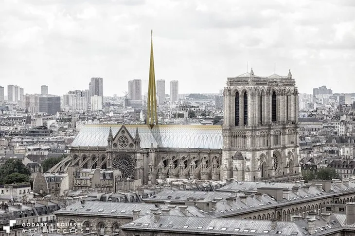 Chiêm ngưỡng 12 thiết kế đang được lựa chọn để tái thiết nhà thờ Đức Bà Paris - Ảnh 7. Chiêm ngưỡng 12 thiết kế đang được lựa chọn để tái thiết nhà thờ Đức Bà Paris - Ảnh 7.