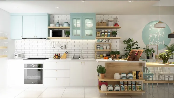 Xua tan nắng nóng với nội thất màu xanh ngọc - Ảnh 6. Xua tan nắng nóng với nội thất màu xanh ngọc - Ảnh 6.