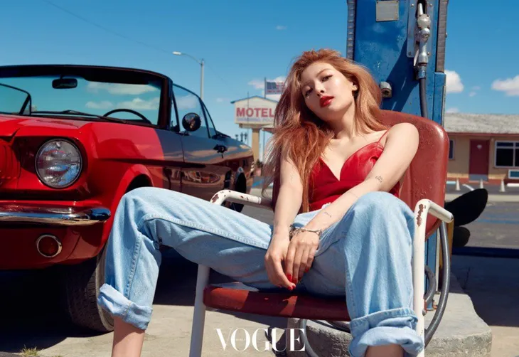 Nữ hoàng sexy HuynA đẹp hút hồn trên tạp chí Vogue - Ảnh 3. Nữ hoàng sexy HuynA đẹp hút hồn trên tạp chí Vogue - Ảnh 3.