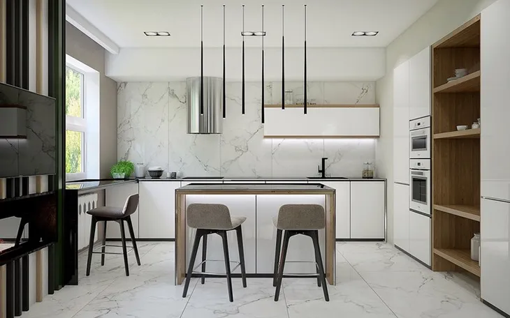 Mẫu căn bếp hiện đại cho gia đình trẻ - Ảnh 2. Mẫu căn bếp hiện đại cho gia đình trẻ - Ảnh 2.