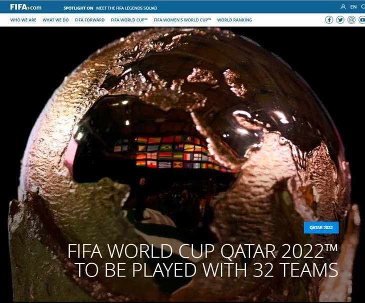CHÍNH THỨC: FIFA ra quyết định cuối cùng về số lượng đội tham dự World Cup 2022 - Ảnh 1. CHÍNH THỨC: FIFA ra quyết định cuối cùng về số lượng đội tham dự World Cup 2022 - Ảnh 1.