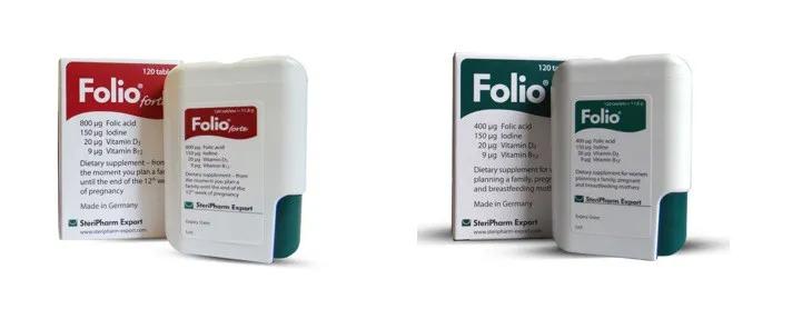 Viên uống bổ sung acid folic Folio® chính hãng của Đức - Ảnh 1. Viên uống bổ sung acid folic Folio® chính hãng của Đức - Ảnh 1.