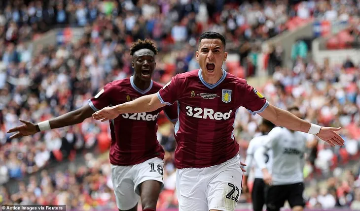 Đánh bại Derby County cùng HLV Lampard, Aston Villa giành quyền lên chơi giải Ngoại hạng Anh - Ảnh 2. Đánh bại Derby County cùng HLV Lampard, Aston Villa giành quyền lên chơi giải Ngoại hạng Anh - Ảnh 2.