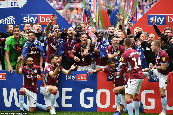 Đánh bại Derby County cùng HLV Lampard, Aston Villa giành quyền lên chơi giải Ngoại hạng Anh - Ảnh 4. Đánh bại Derby County cùng HLV Lampard, Aston Villa giành quyền lên chơi giải Ngoại hạng Anh - Ảnh 4.