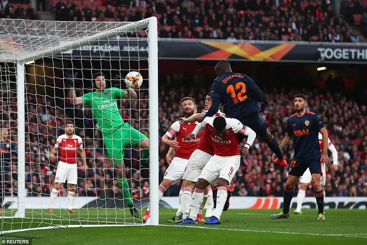 UEFA Europa League: Auba - Laca lập công, Arsenal thắng ngược Valencia - Ảnh 1. UEFA Europa League: Auba - Laca lập công, Arsenal thắng ngược Valencia - Ảnh 1.