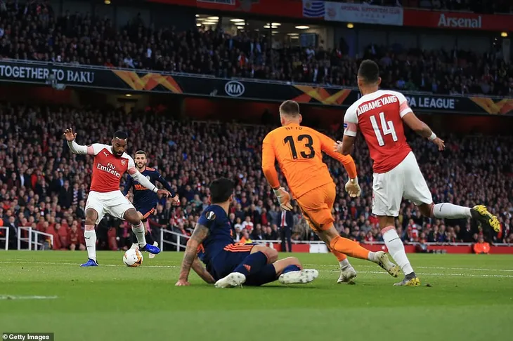 UEFA Europa League: Auba - Laca lập công, Arsenal thắng ngược Valencia - Ảnh 2. UEFA Europa League: Auba - Laca lập công, Arsenal thắng ngược Valencia - Ảnh 2.