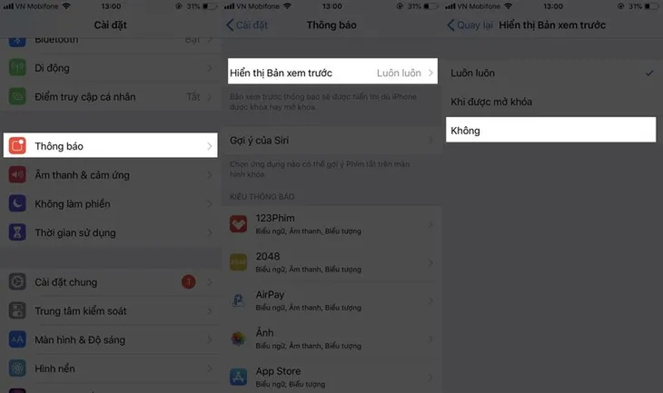 Hướng dẫn cách tắt hiển thị tin nhắn khi khóa màn hình đối với iPhone - Ảnh 1. Hướng dẫn cách tắt hiển thị tin nhắn khi khóa màn hình đối với iPhone - Ảnh 1.