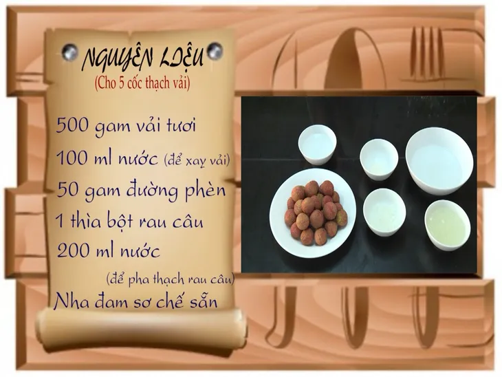 Chế biến thạch vải rau câu cho ngày Hè - Ảnh 1. Chế biến thạch vải rau câu cho ngày Hè - Ảnh 1.