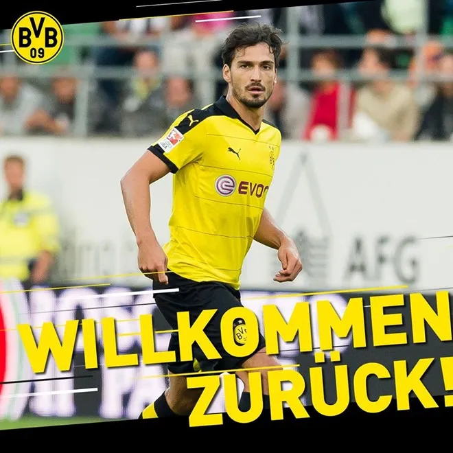 Chính thức: Mats Hummels trở lại Dortmund với giá 38 triệu Euro - Ảnh 2. Chính thức: Mats Hummels trở lại Dortmund với giá 38 triệu Euro - Ảnh 2.