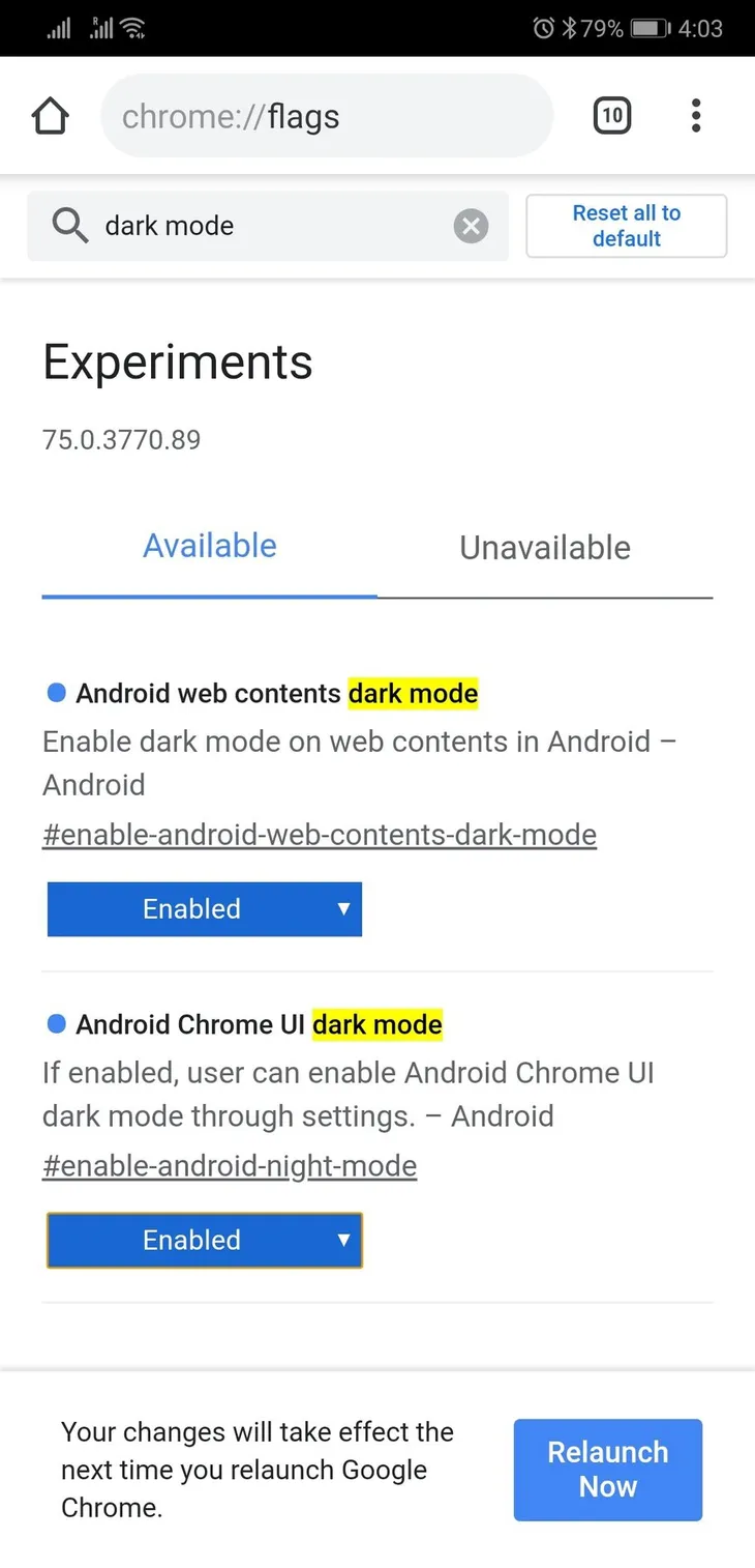 Hướng dẫn kích hoạt chế độ bóng đêm của trình duyệt Chrome trên Android - Ảnh 1. Hướng dẫn kích hoạt chế độ bóng đêm của trình duyệt Chrome trên Android - Ảnh 1.