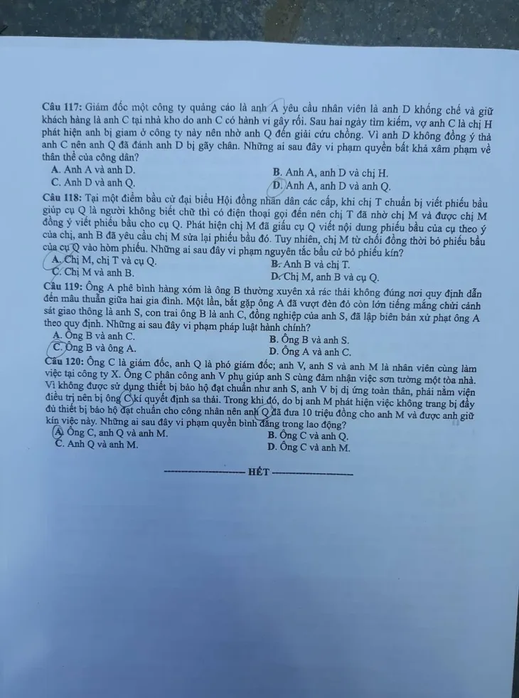 Đề thi Khoa học xã hội tại Kỳ thi THPT Quốc gia 2019 - Ảnh 12. Đề thi Khoa học xã hội tại Kỳ thi THPT Quốc gia 2019 - Ảnh 12.
