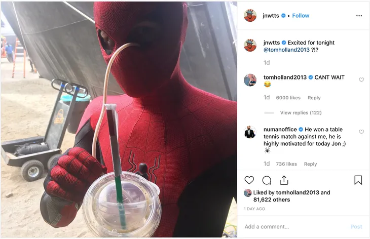 Tom Holland hài nước bật mí cách uống nước… kiểu Spider-Man - Ảnh 1. Tom Holland hài nước bật mí cách uống nước… kiểu Spider-Man - Ảnh 1.