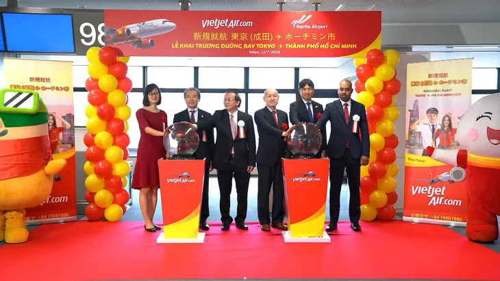 Vietjet khai trương đường bay TP.HCM - Tokyo - Ảnh 1. Vietjet khai trương đường bay TP.HCM - Tokyo - Ảnh 1.