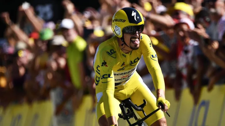 Áo vàng Julian Alaphilippe thắng chặng 13 tính giờ tại Tour de France 2019 - Ảnh 2. Áo vàng Julian Alaphilippe thắng chặng 13 tính giờ tại Tour de France 2019 - Ảnh 2.
